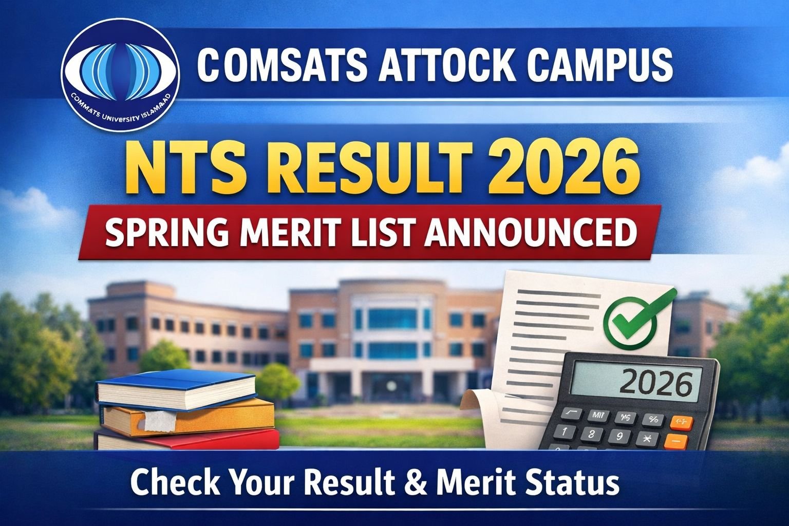 COMSATS NTS Result 2026
