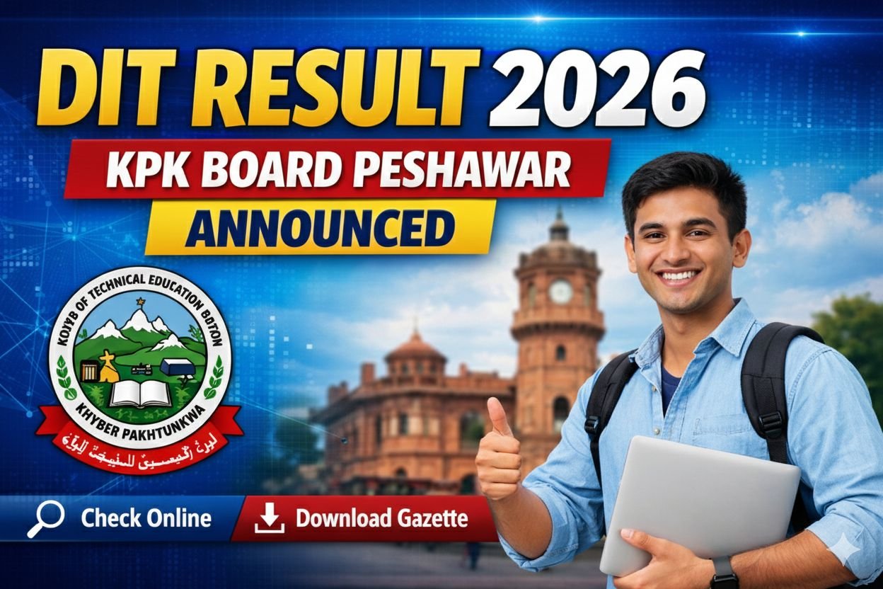 DIT Result 2026 KPK Board Peshawar Announced