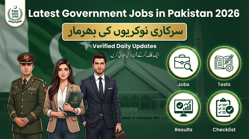 Latest Government Jobs in Pakistan 2026 – Verified Updates