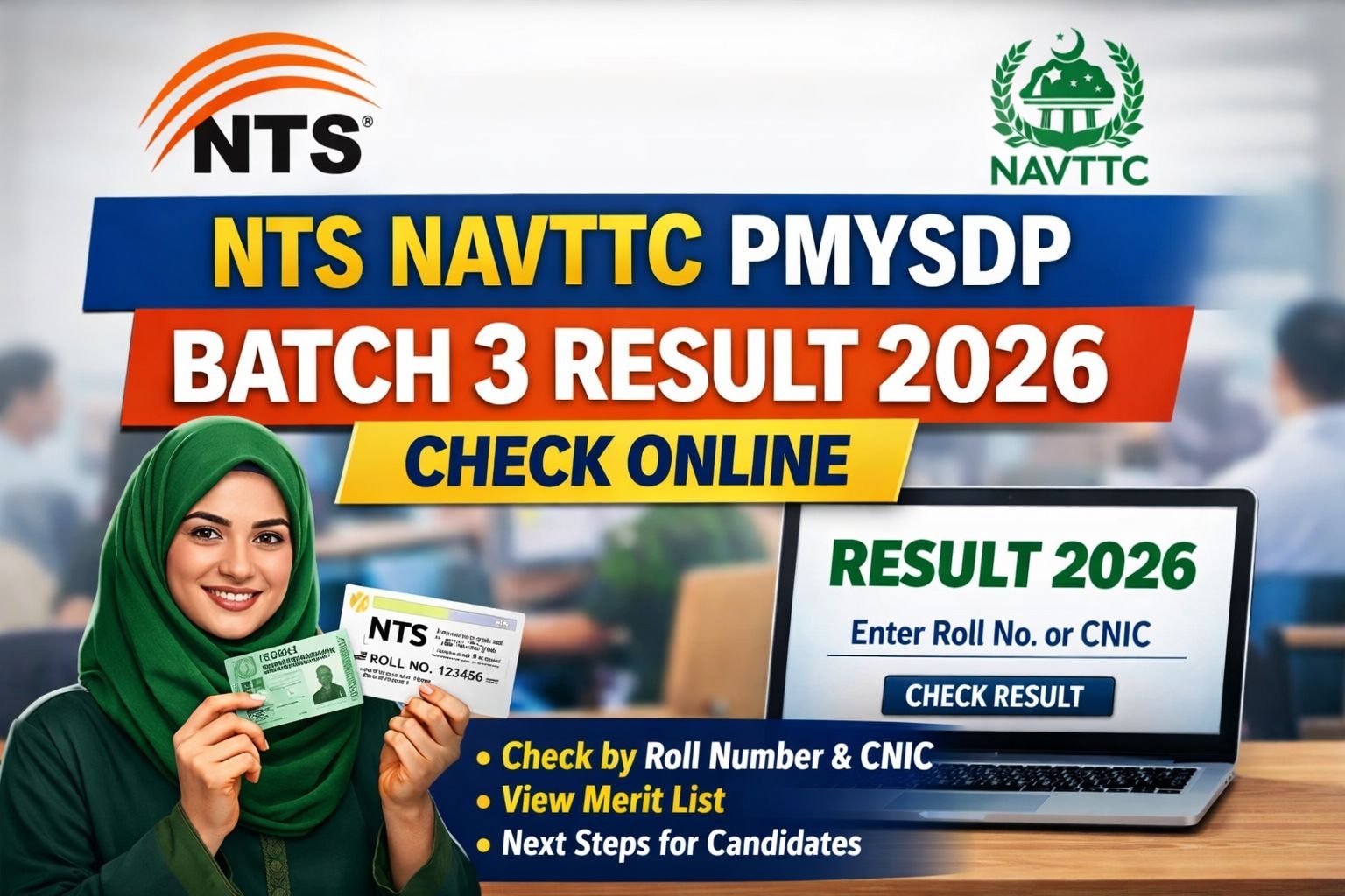 NTS NAVTTC PMYSDP Batch 3 Result 2026 Check Online
