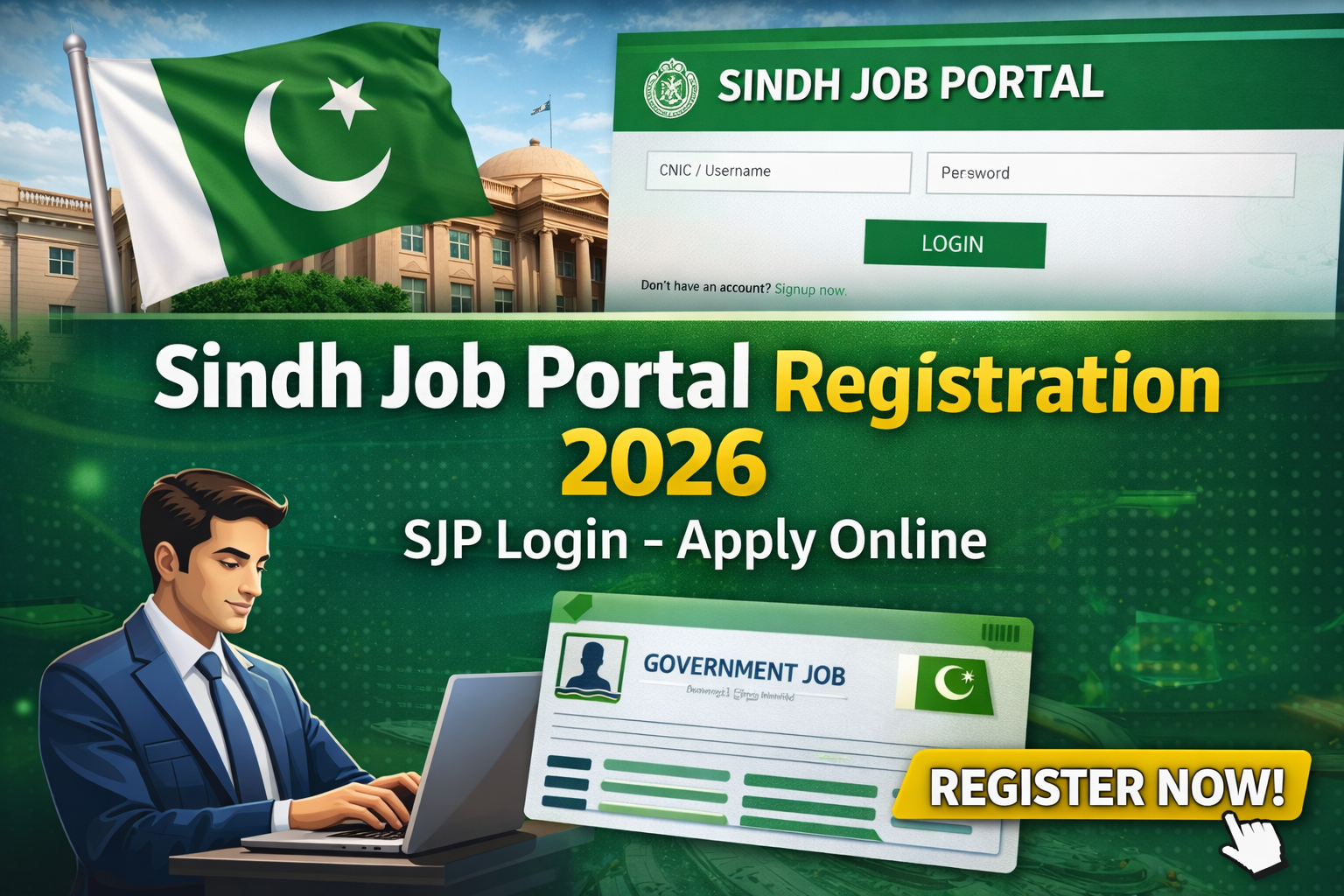 Sindh Job Portal Registration 2026 SJP Login - Apply Online