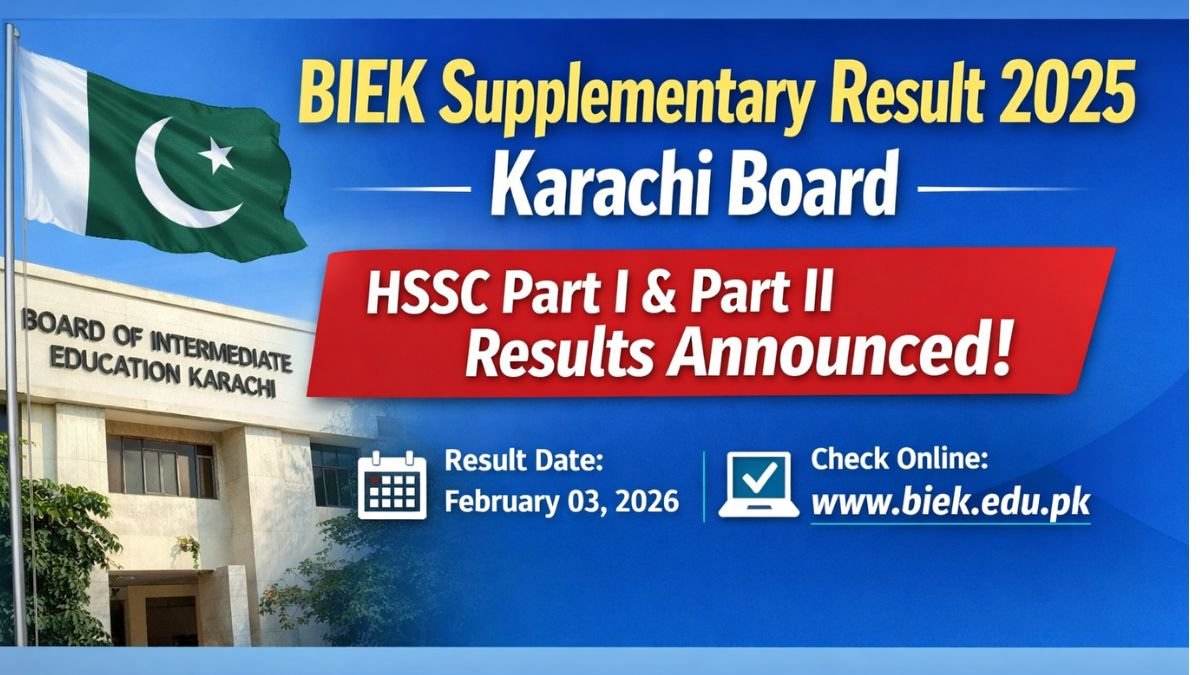 BIEK Supplementary Result 2025 26 Karachi Board