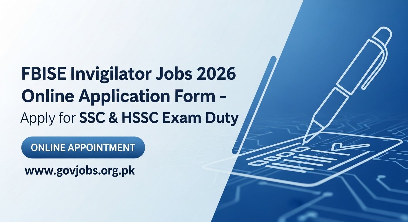 FBISE Invigilator Jobs 2026 Online Application Form – Apply for SSC & HSSC Exam Duty