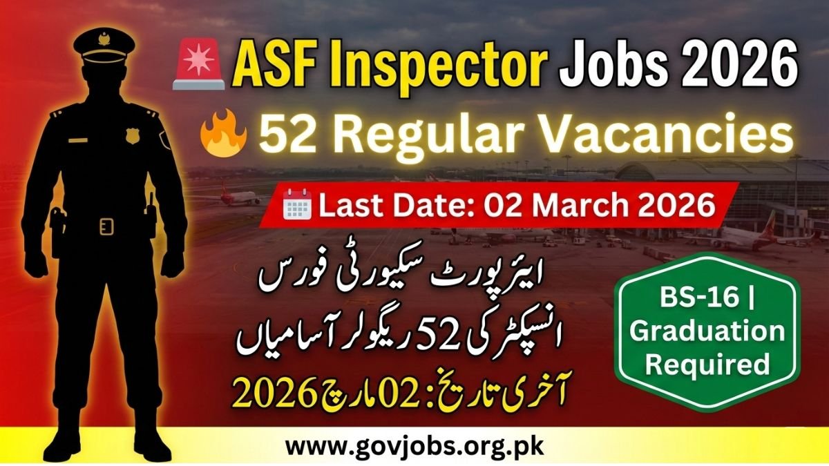 Join ASF Jobs 2026 Apply Online joinasf.gov.pk