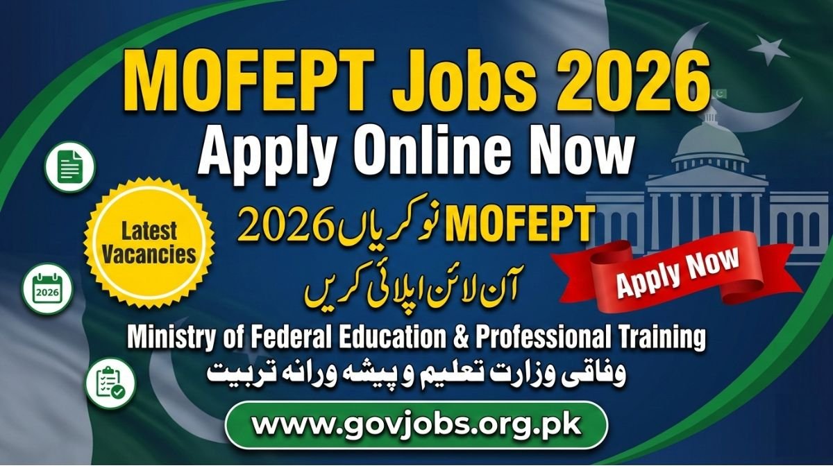 MOFEPT Jobs 2026 Apply Online - ww.mofept.gov.pk
