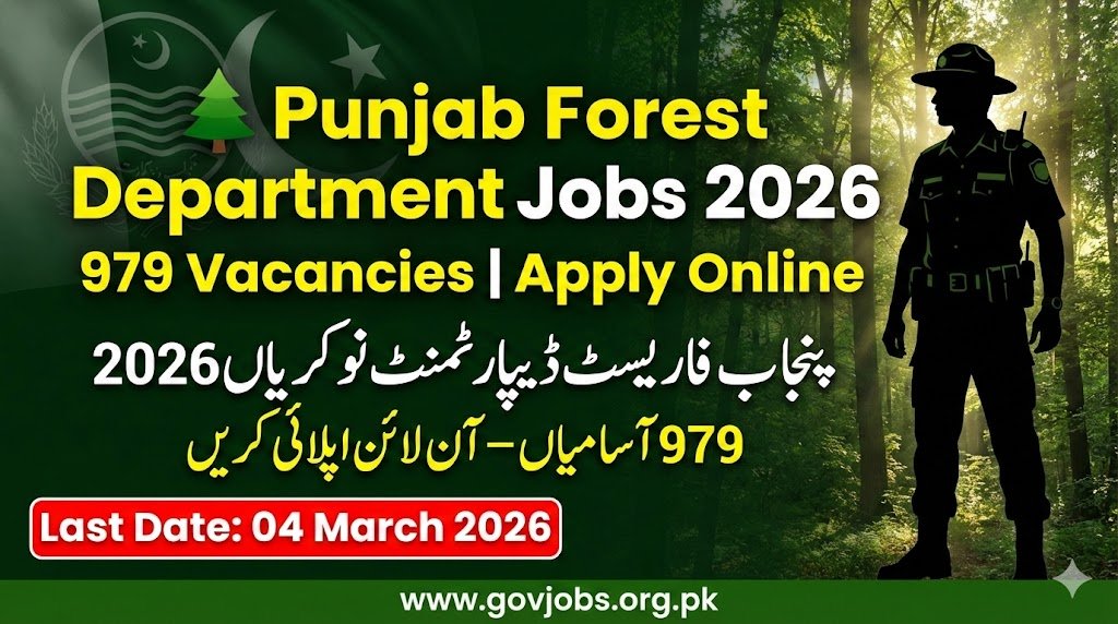 Punjab Forest Department Forest Ranger Jobs 2026 Online Apply
