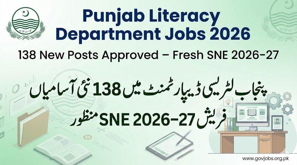 Punjab Govt Approves Fresh SNE 2026–27 for 138 New Literacy Posts