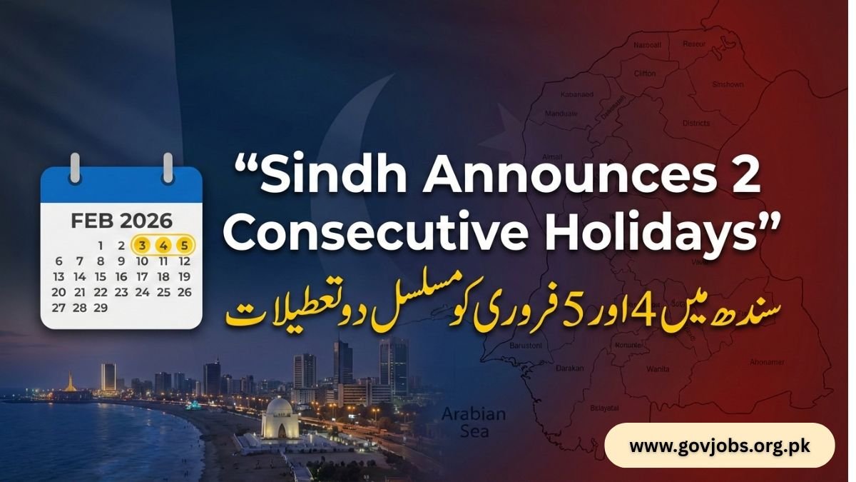 Sindh Announces 2 Consecutive Public Holidays in February 2026
