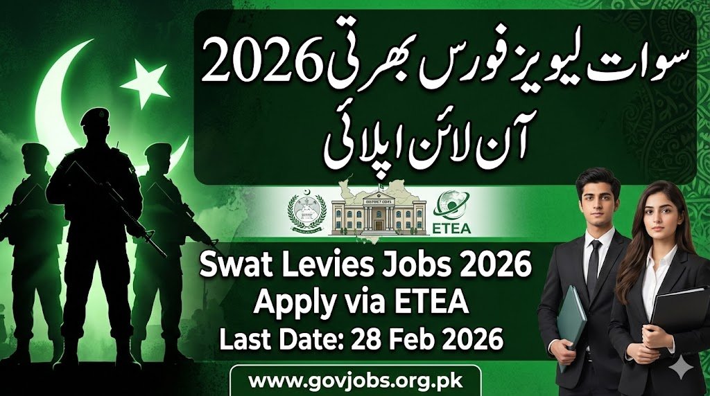 Swat Levies Force Jobs 2026 Apply Online via ETEA