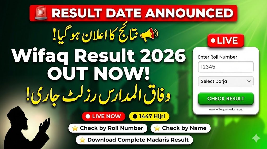Wifaq ul Madaris Result 2026 1447 Hijri Date Announced